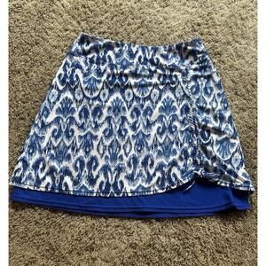 Coolibar size S/M SKIRT Golf Beach UPF 50+ Blue White Athletic *READ* J24